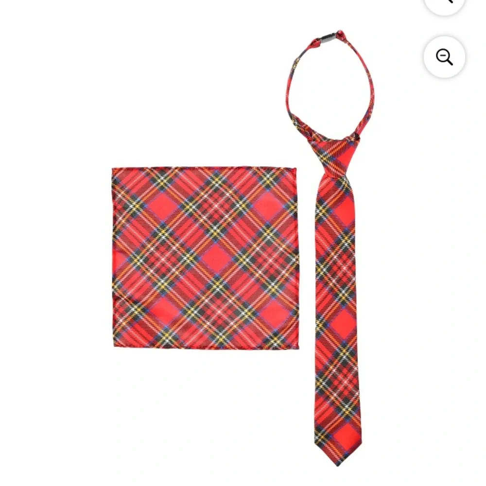 💜 Wonder Nation Boys' Tie and Pocket Square Set, 2-Piece Size OS